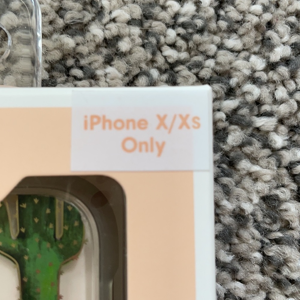 iPhone X/Xs Prickly Pear w/ Pop socket Case - Picture 3 of 5